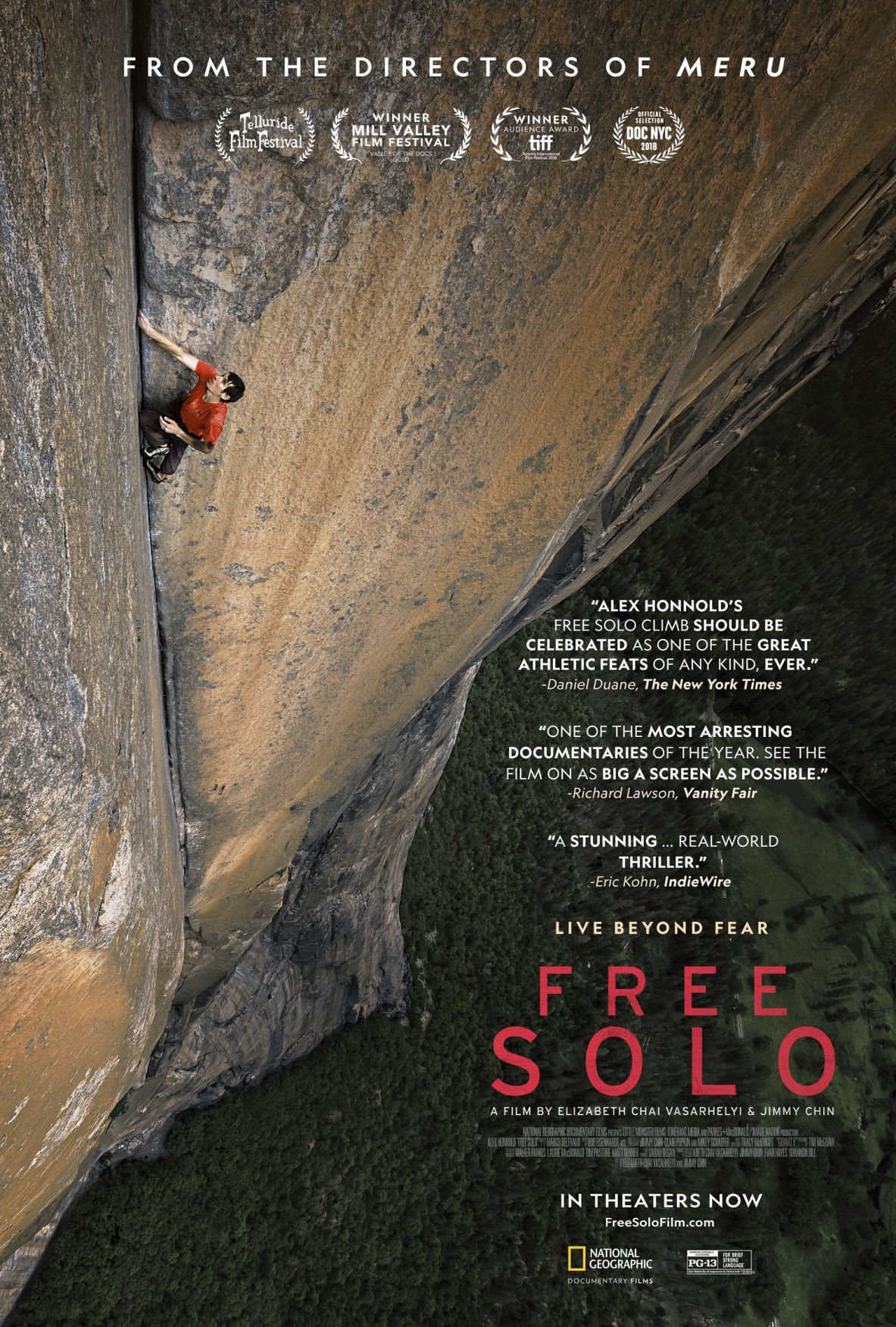 How do you climb 3,000 feet without a rope? Find out from an Oscar winner